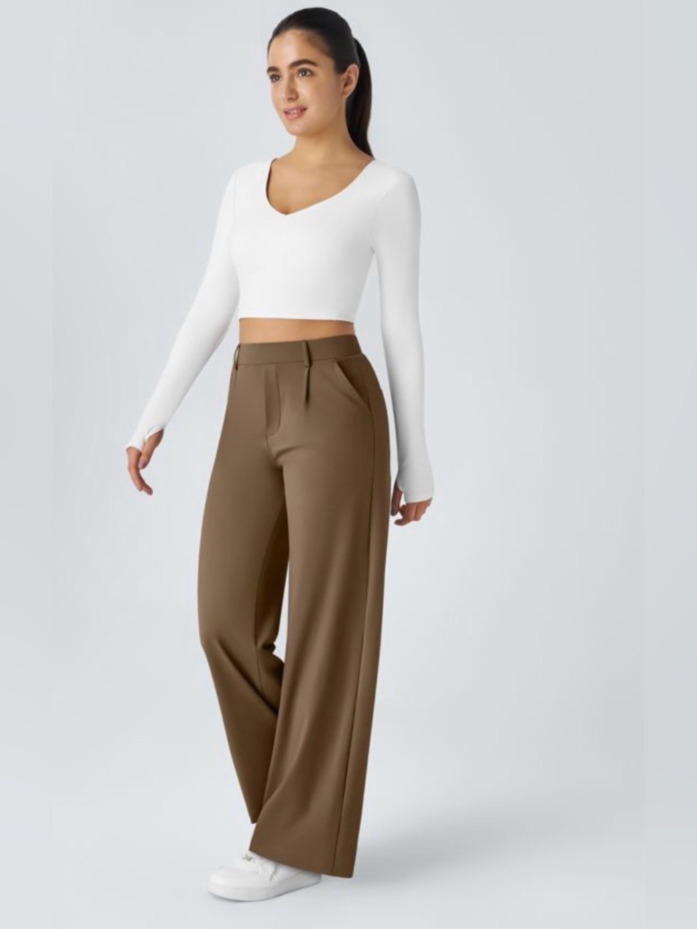 HALARA Flex™ DayStretch High Waisted Wide Leg Work Pants